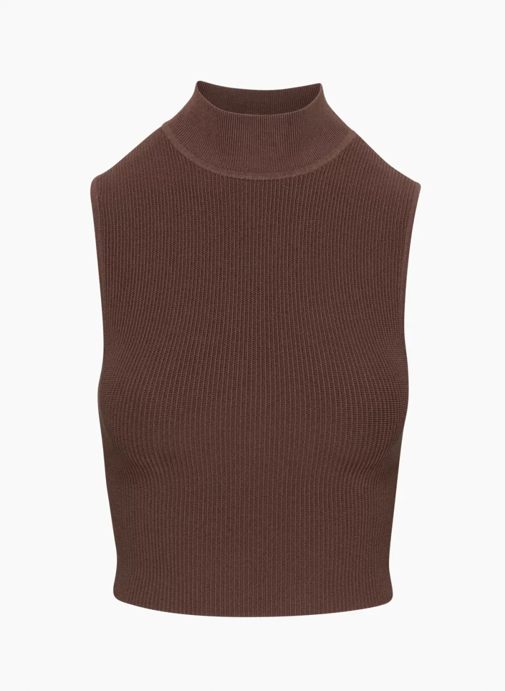 sculpt knit mockneck tank