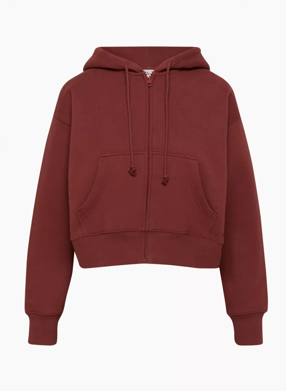 cozy fleece boyfriend boxy zip hoodie