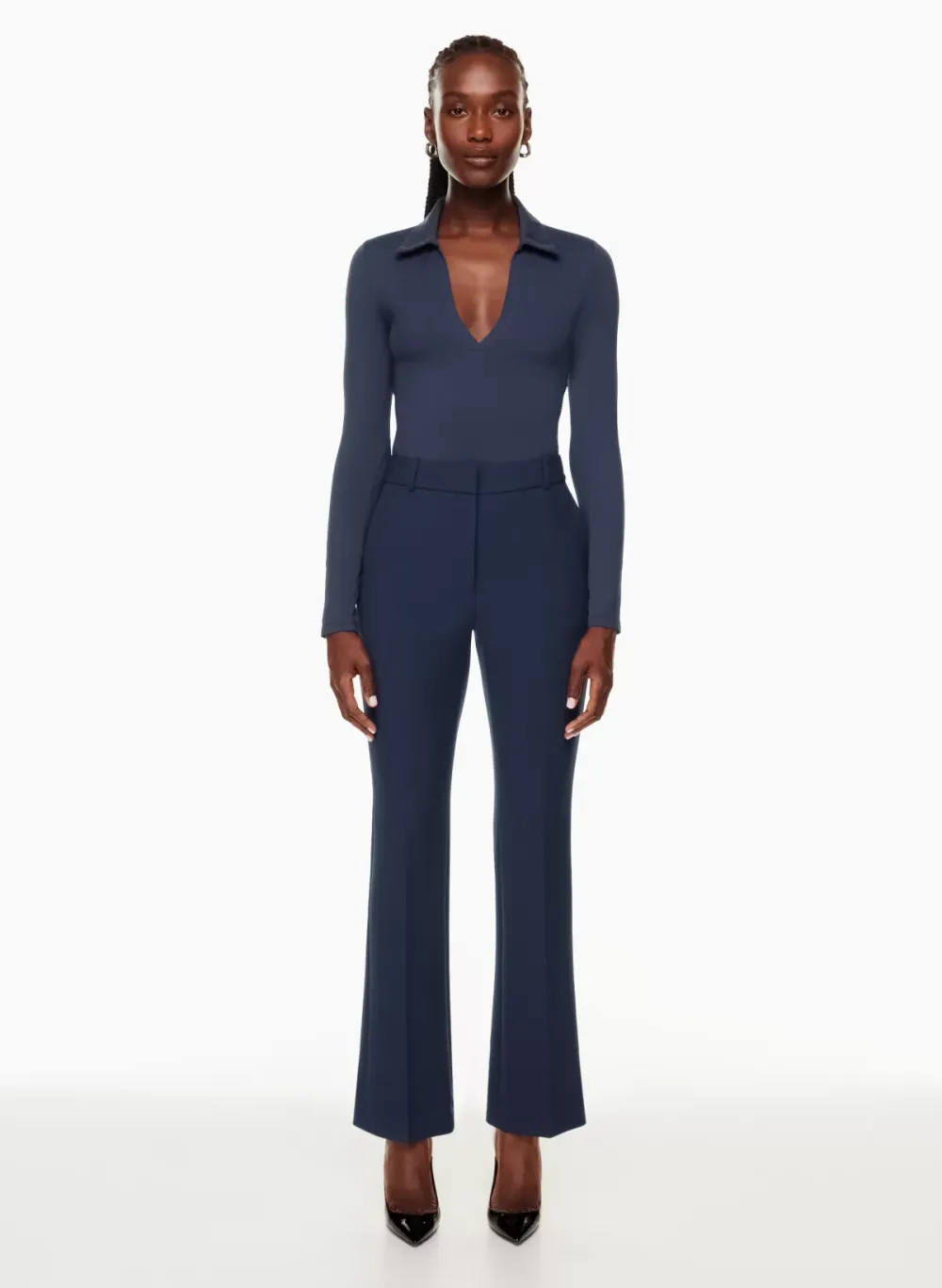 contour polo longsleeve bodysuit