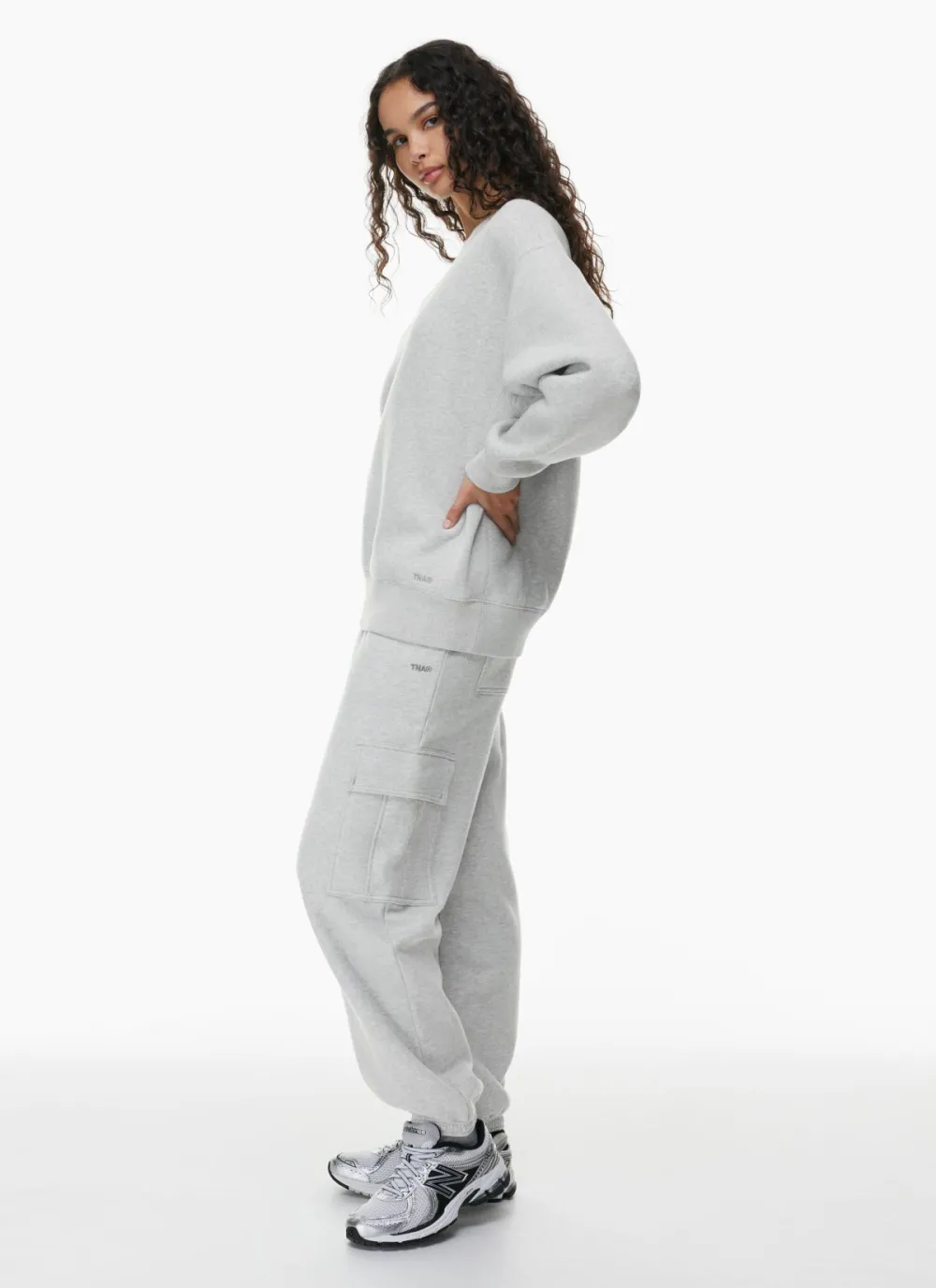 bubble fleece boyfriend crew sweatshirt