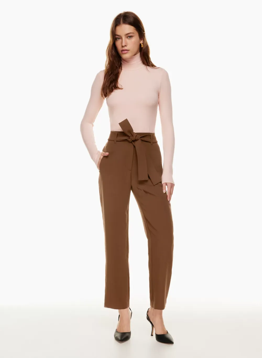 tie-front pant