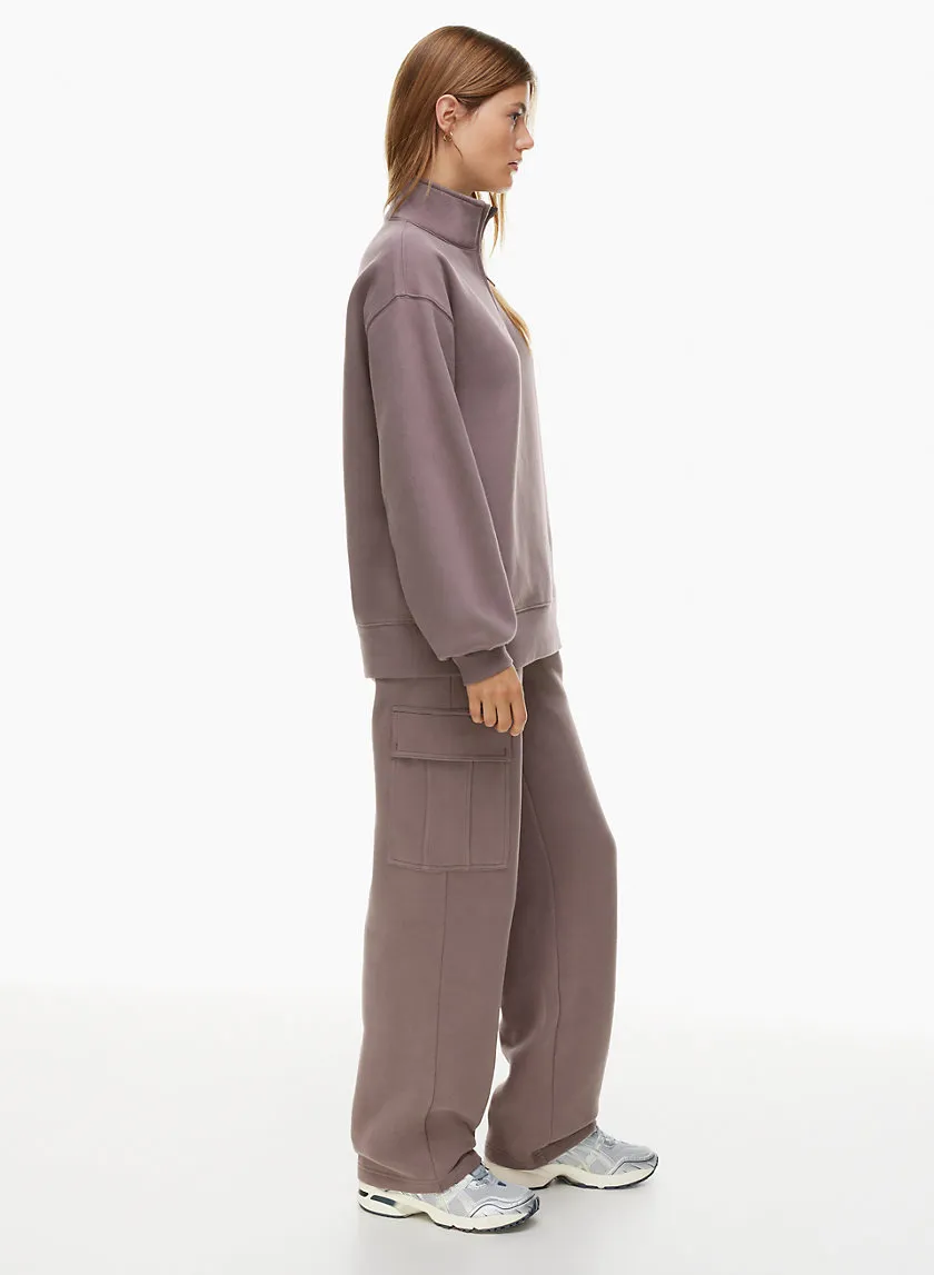 cozy fleece boyfriend 1/4 zip sweatshirt