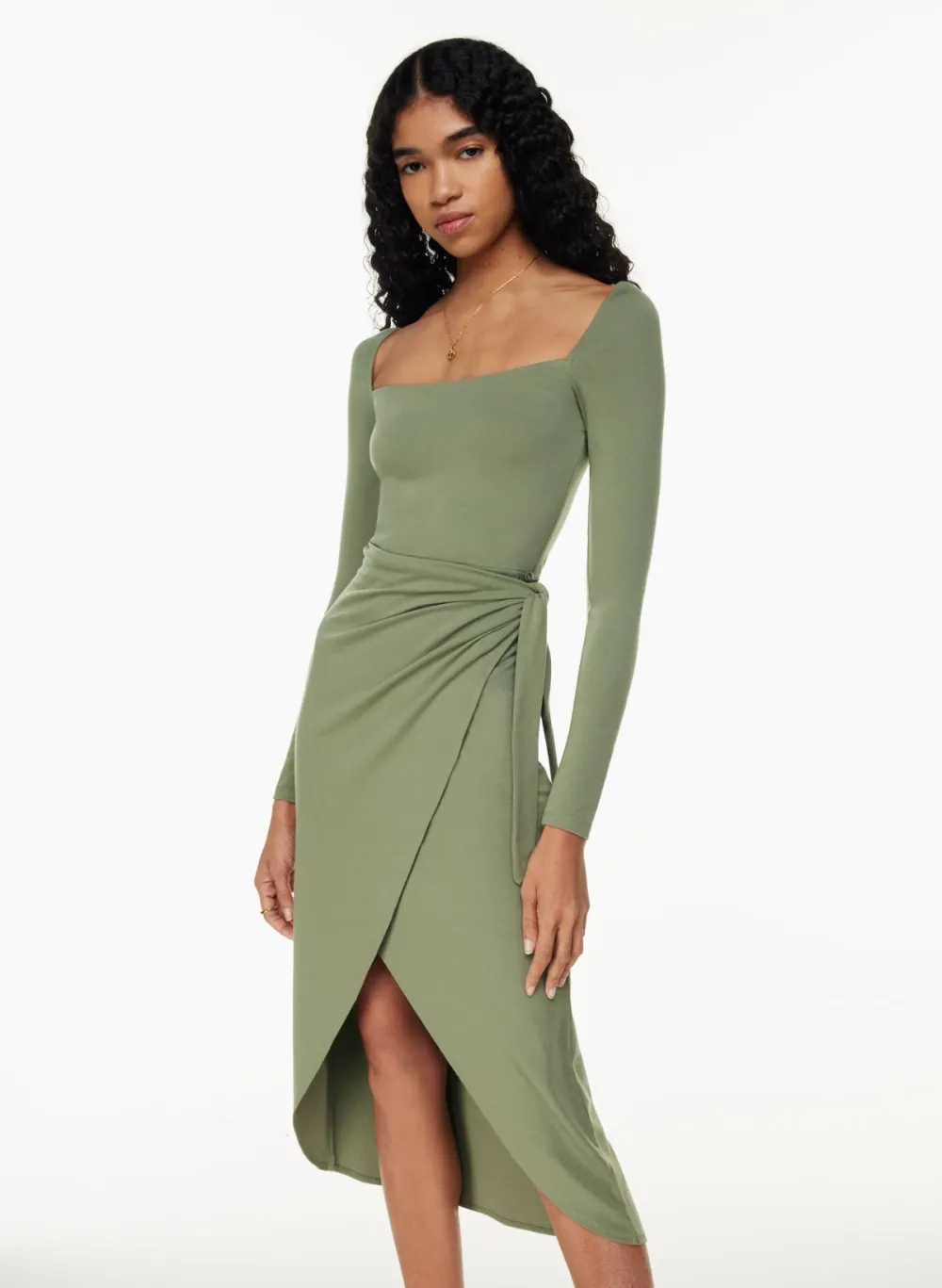 saturn longsleeve midi dress