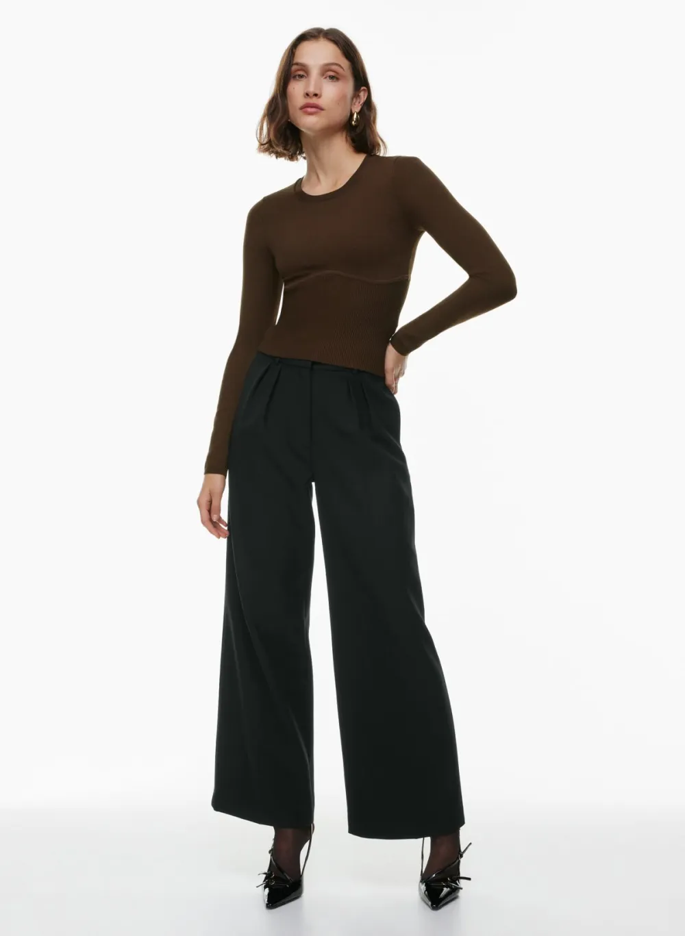 sculpt knit empire longsleeve