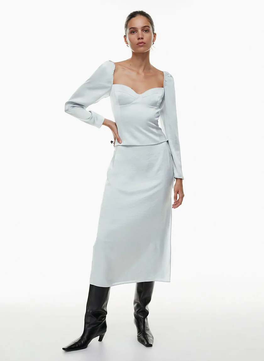 new novella satin blouse