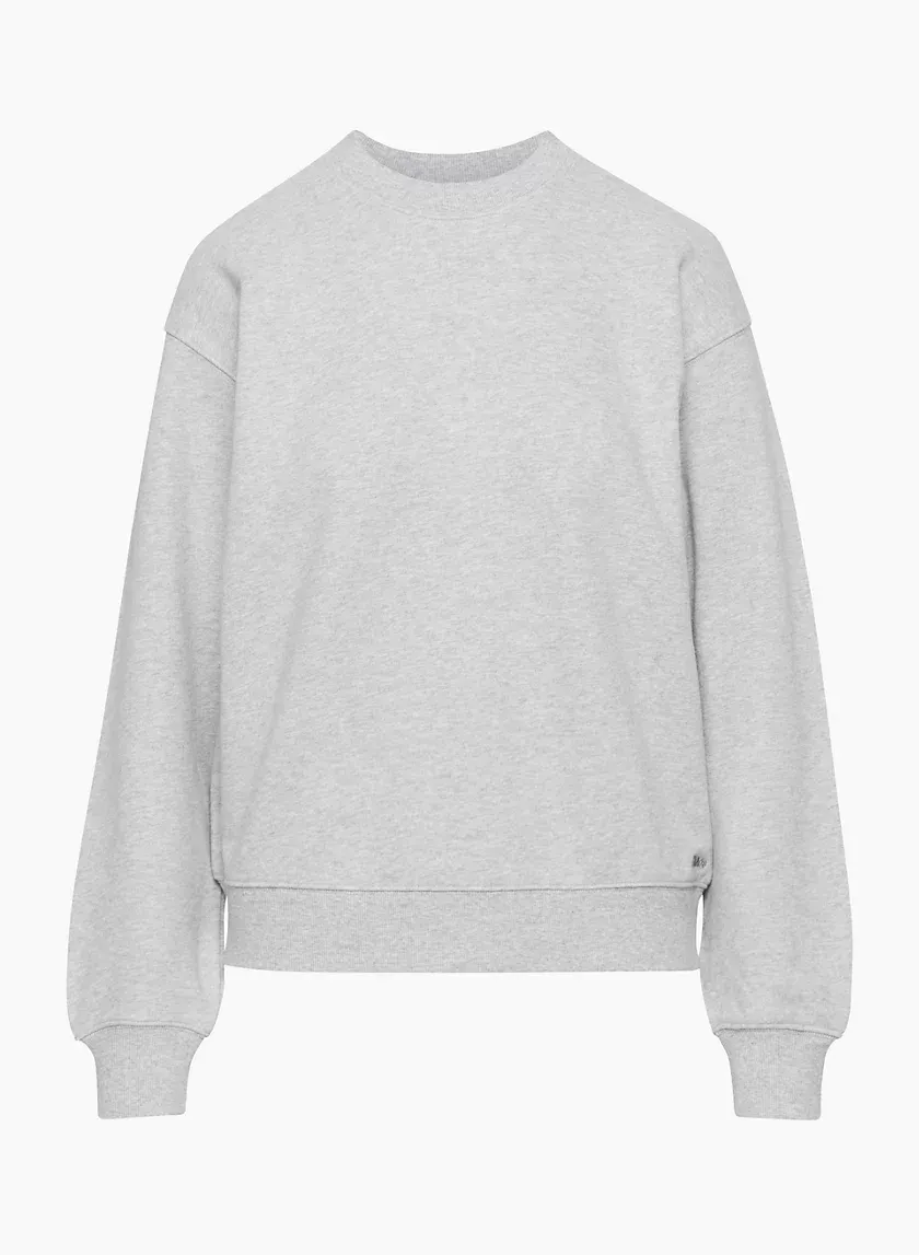 terry fleece perfect crew sweatshirt