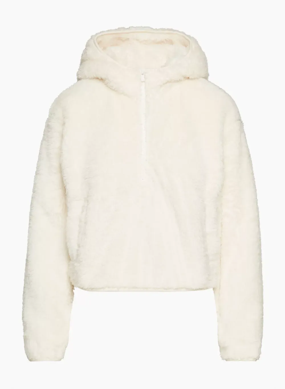 fuzzy zip hoodie