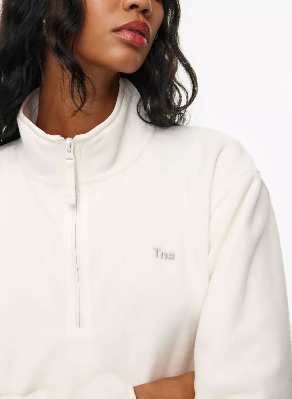 sno polar 1⁄4 zip hip sweater