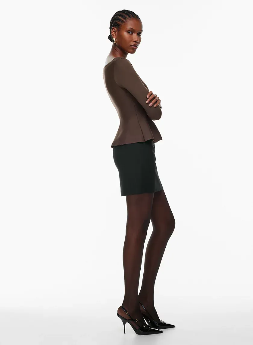 sculpt knit pouf longsleeve