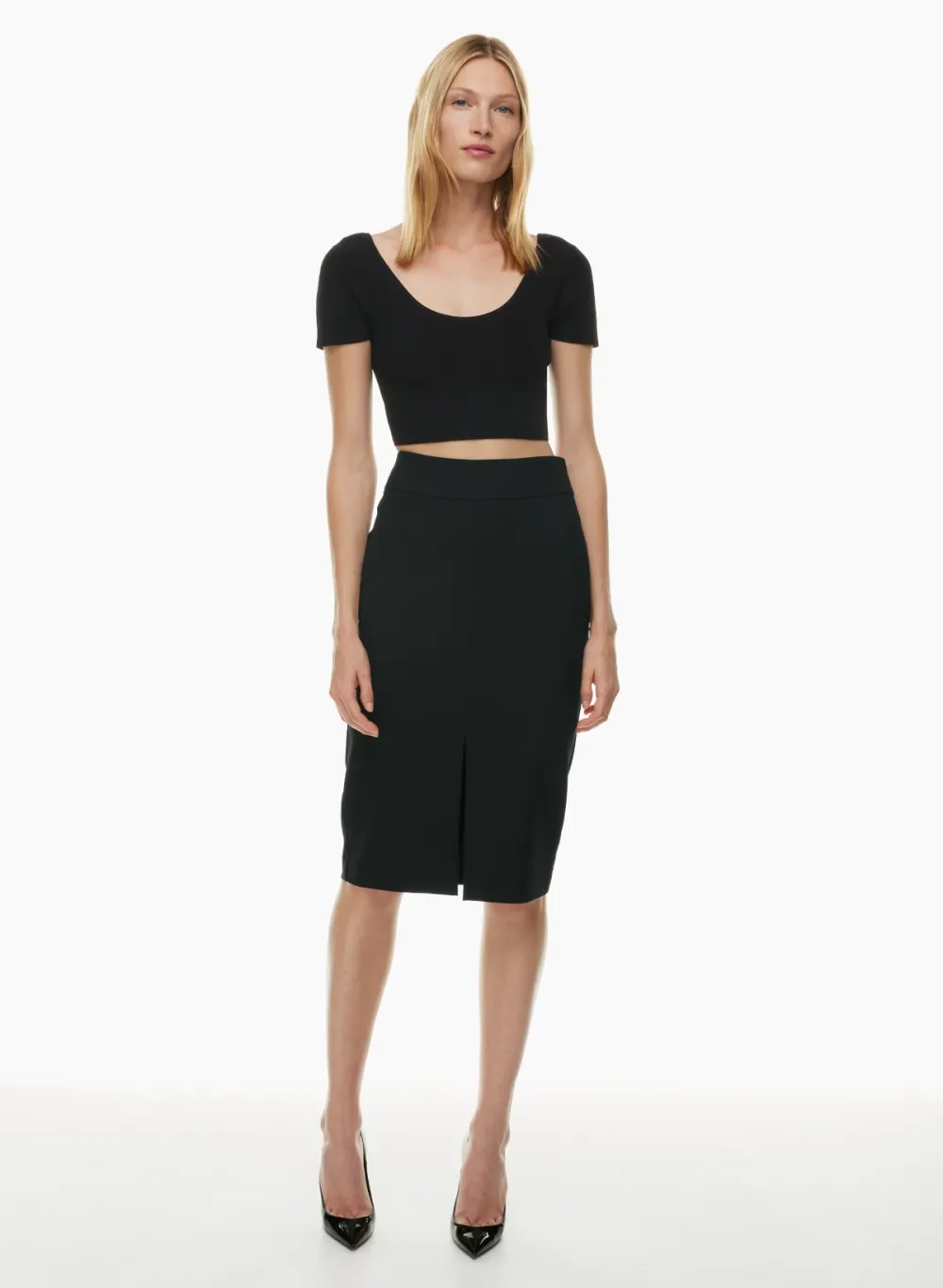 sculpt knit scoopneck top