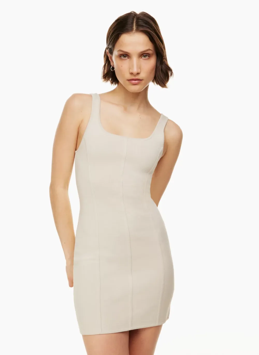sculpt knit bustier dress