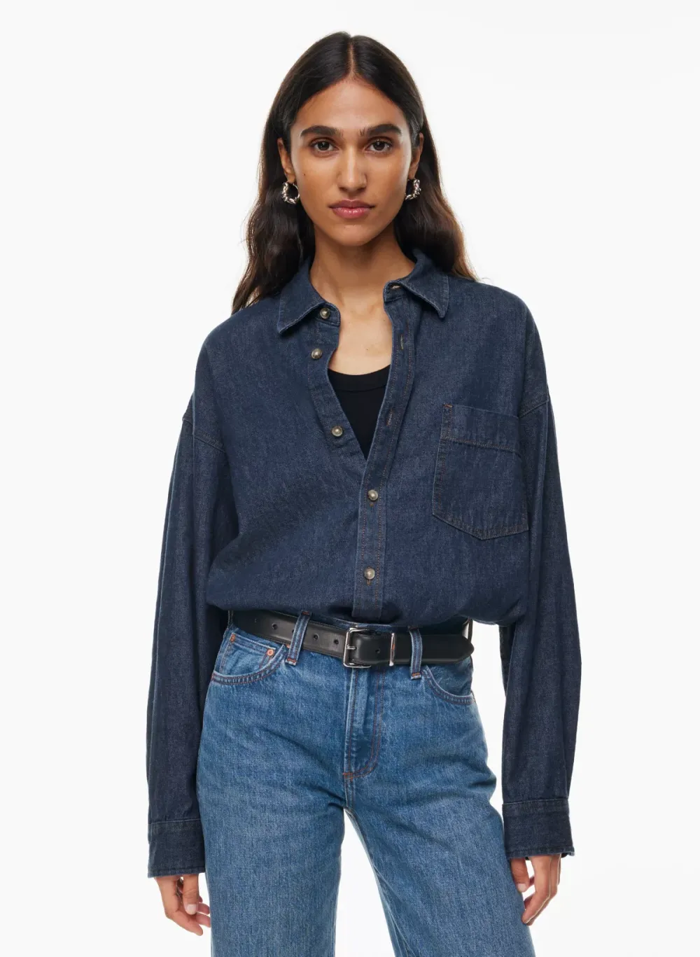 the '80s comfy denim shirt