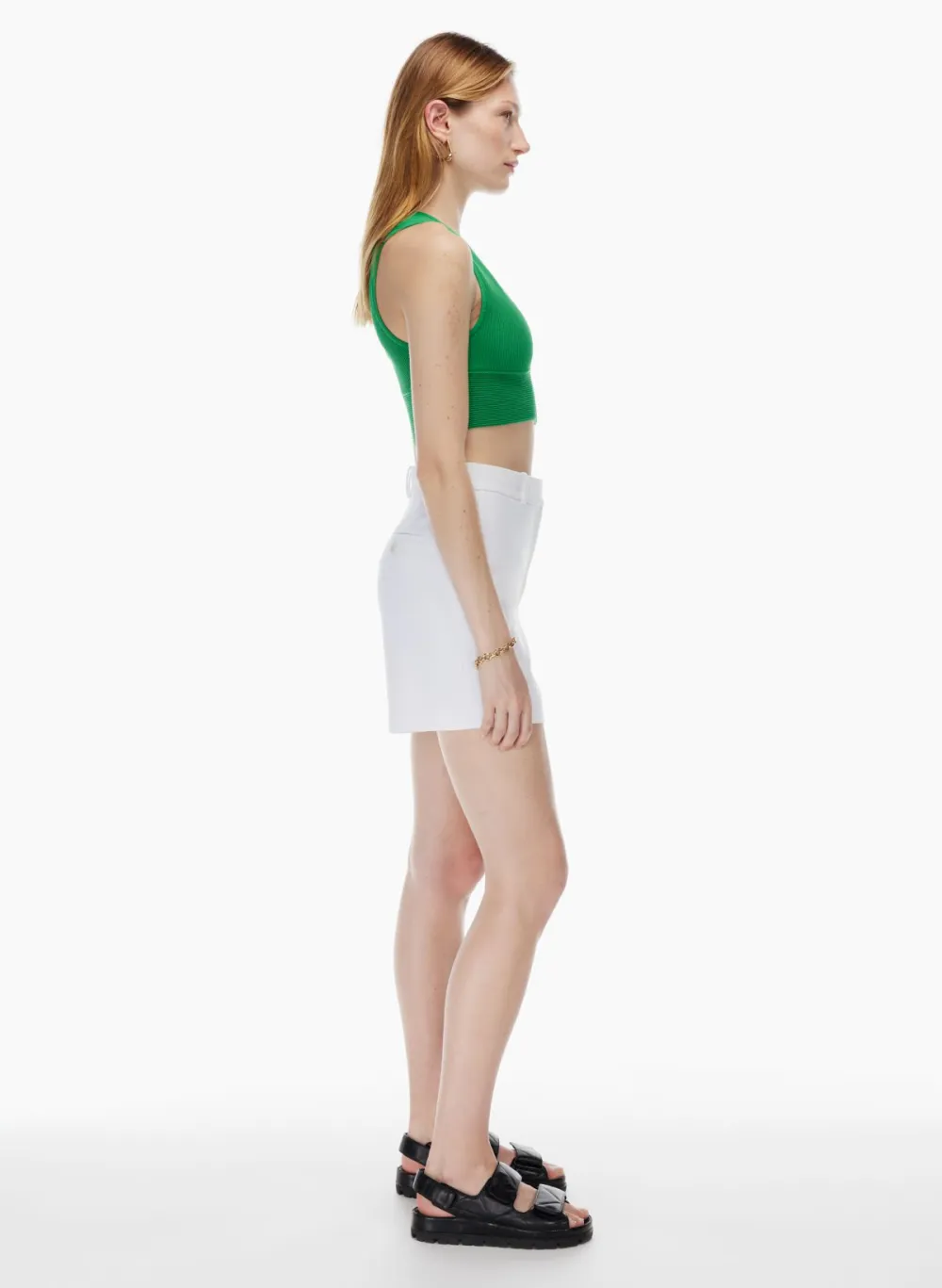 sculpt knit deep v tank