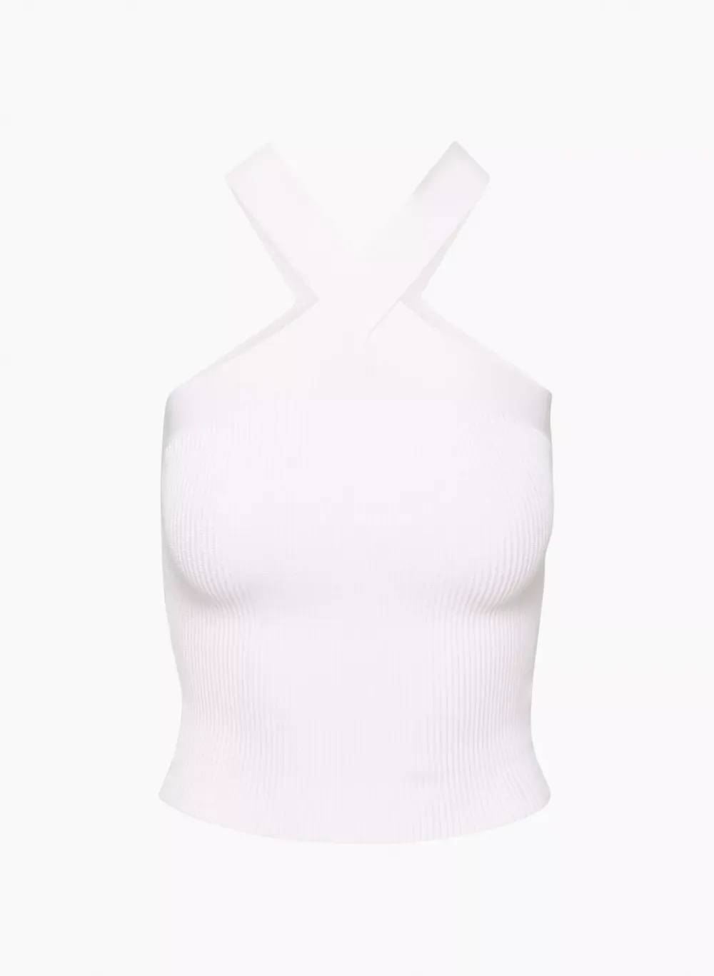 sculpt knit criss cross tank