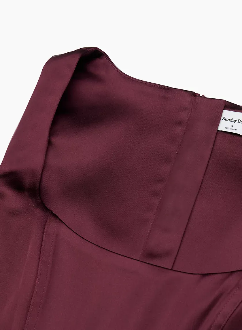 shiloh satin bustier