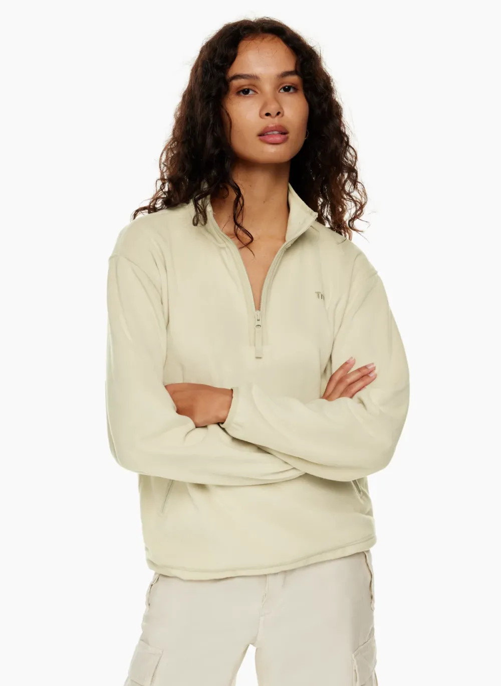 sno polar 1⁄4 zip hip sweater