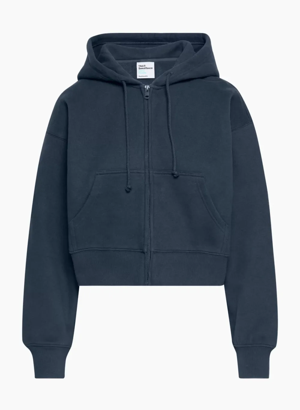 cozy fleece boyfriend boxy zip hoodie