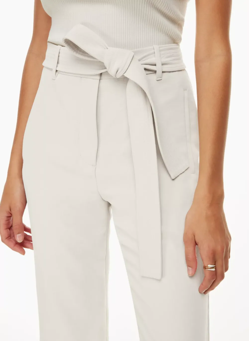 tie-front pant