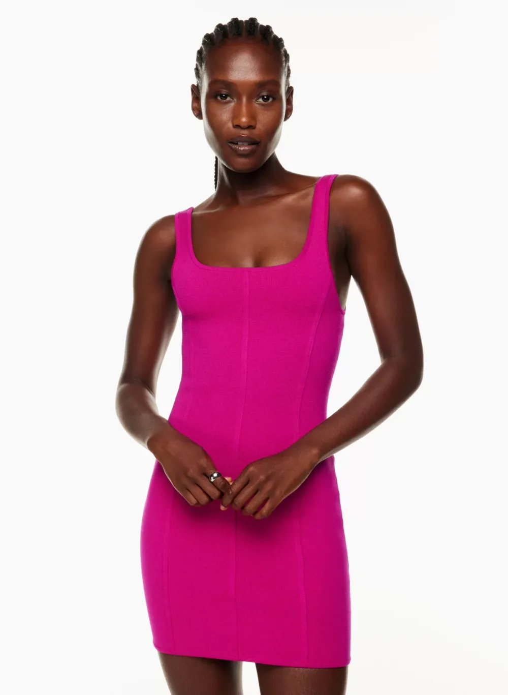 sculpt knit bustier dress