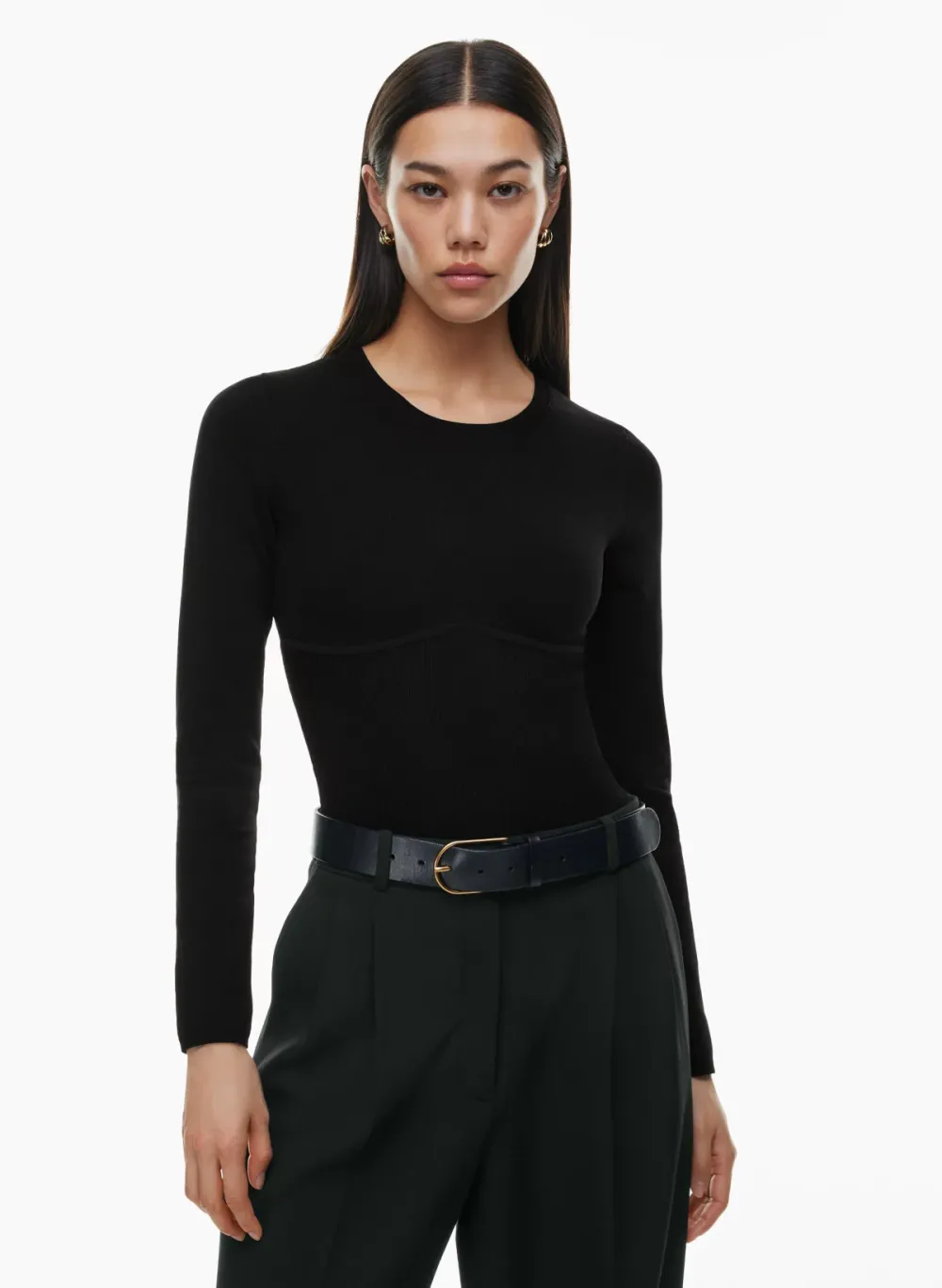 sculpt knit empire longsleeve