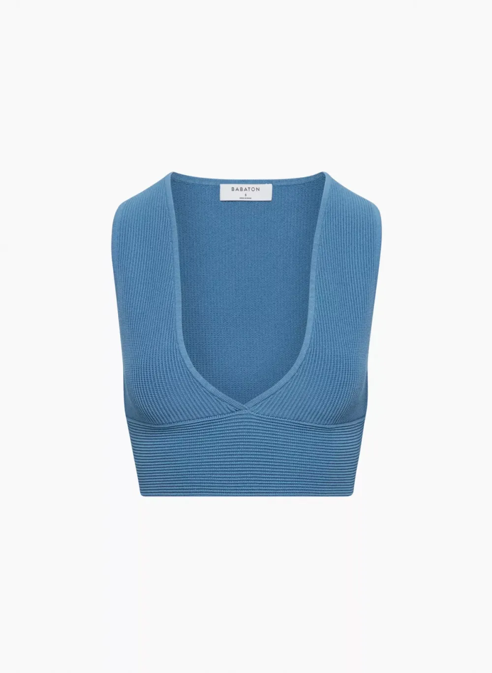 sculpt knit deep v tank