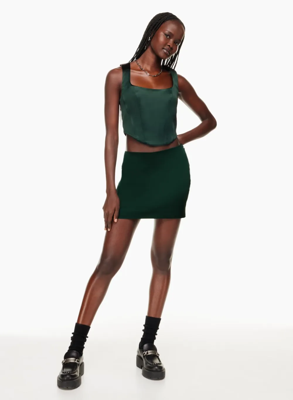 shiloh satin bustier