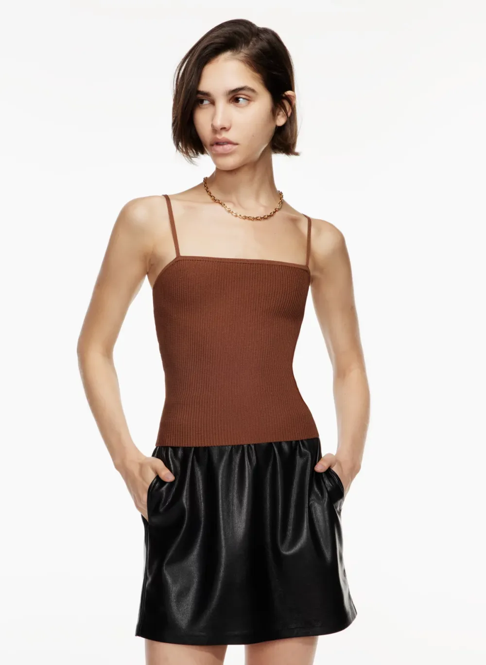 sculpt knit cami tank