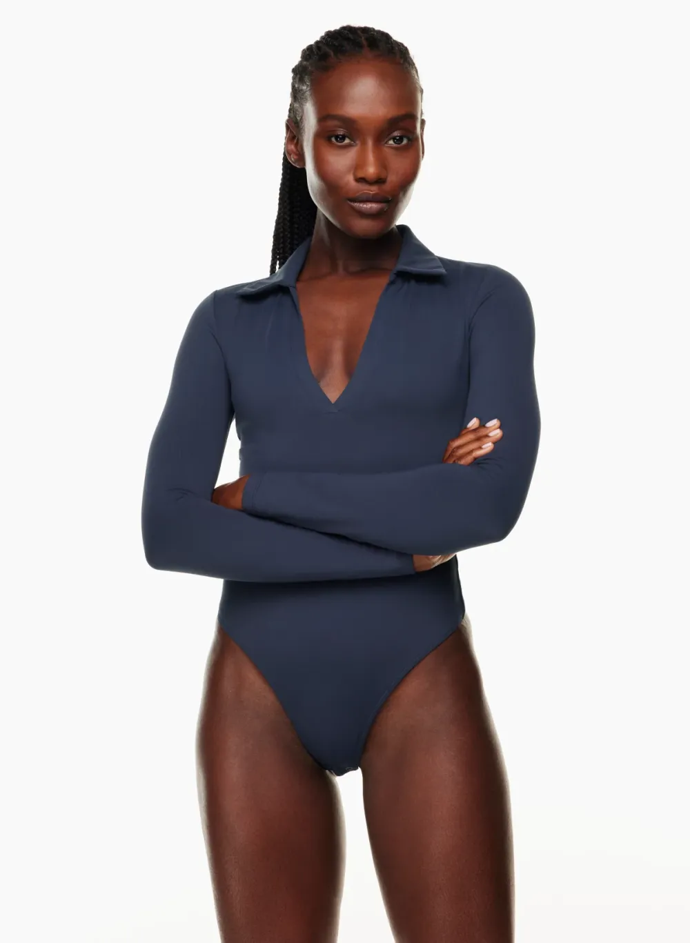 contour polo longsleeve bodysuit