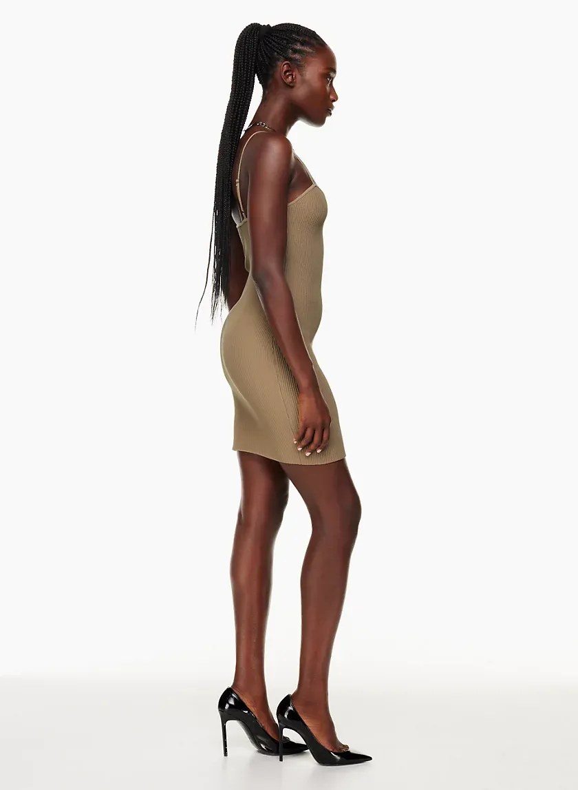 sculpt knit sweetheart dress