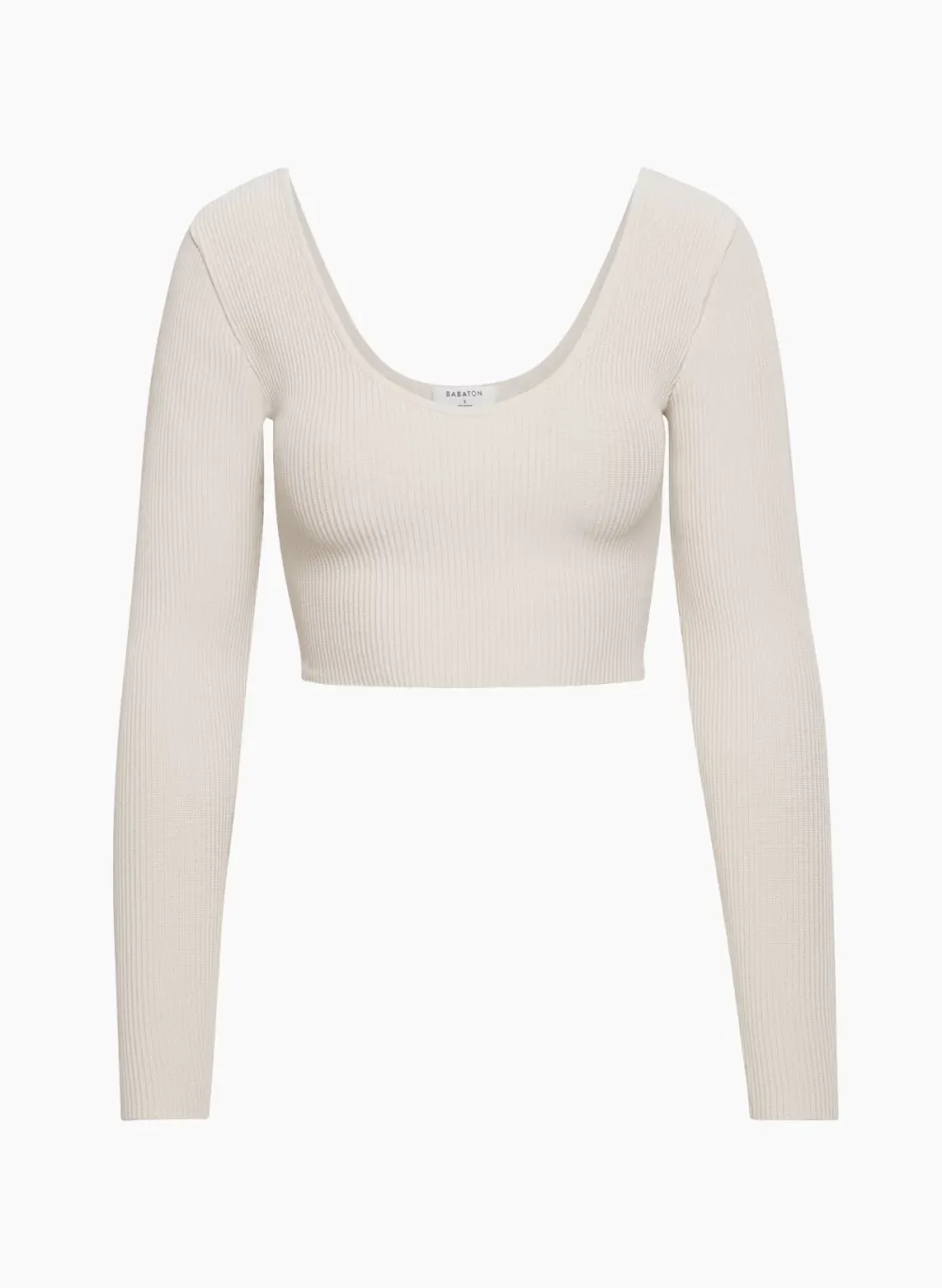 sculpt knit scoopneck longsleeve