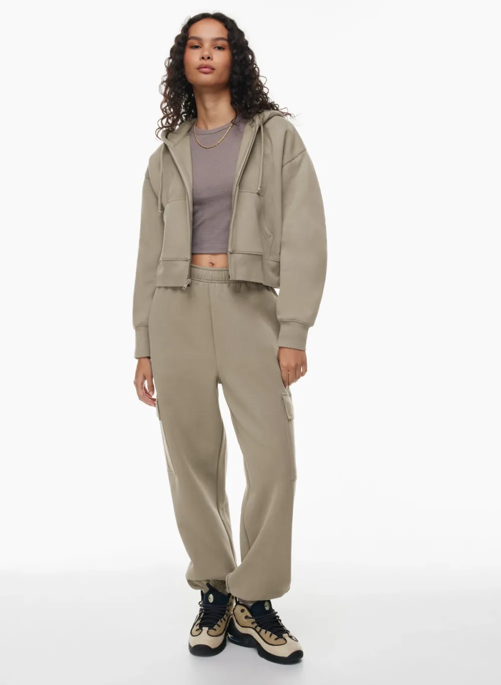 cozy fleece boyfriend boxy zip hoodie