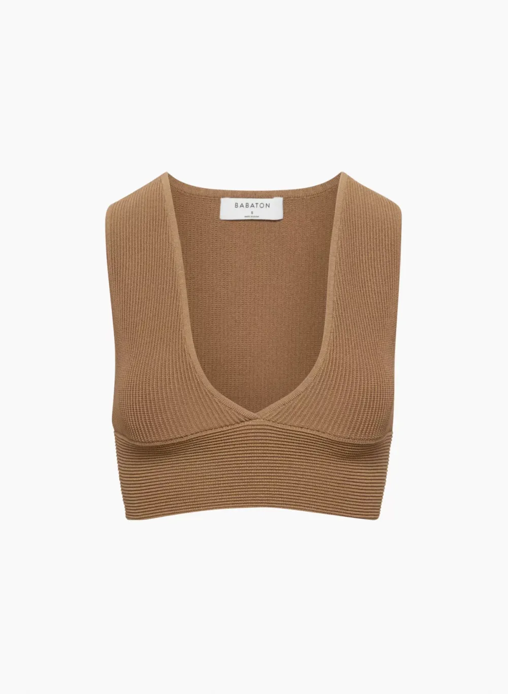 sculpt knit deep v tank