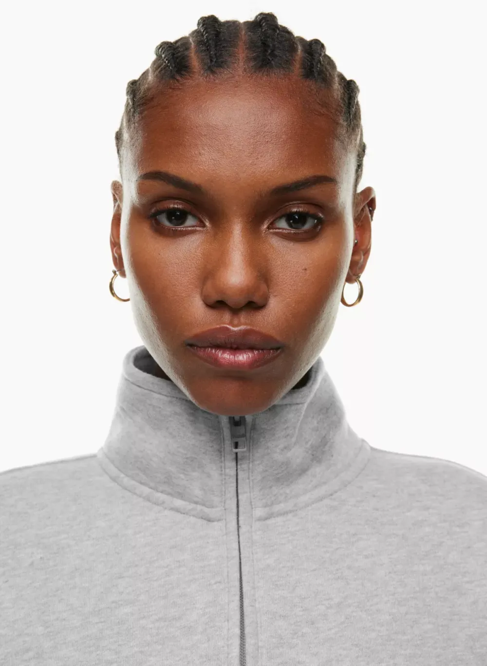 cozy fleece boyfriend 1/4 zip sweatshirt