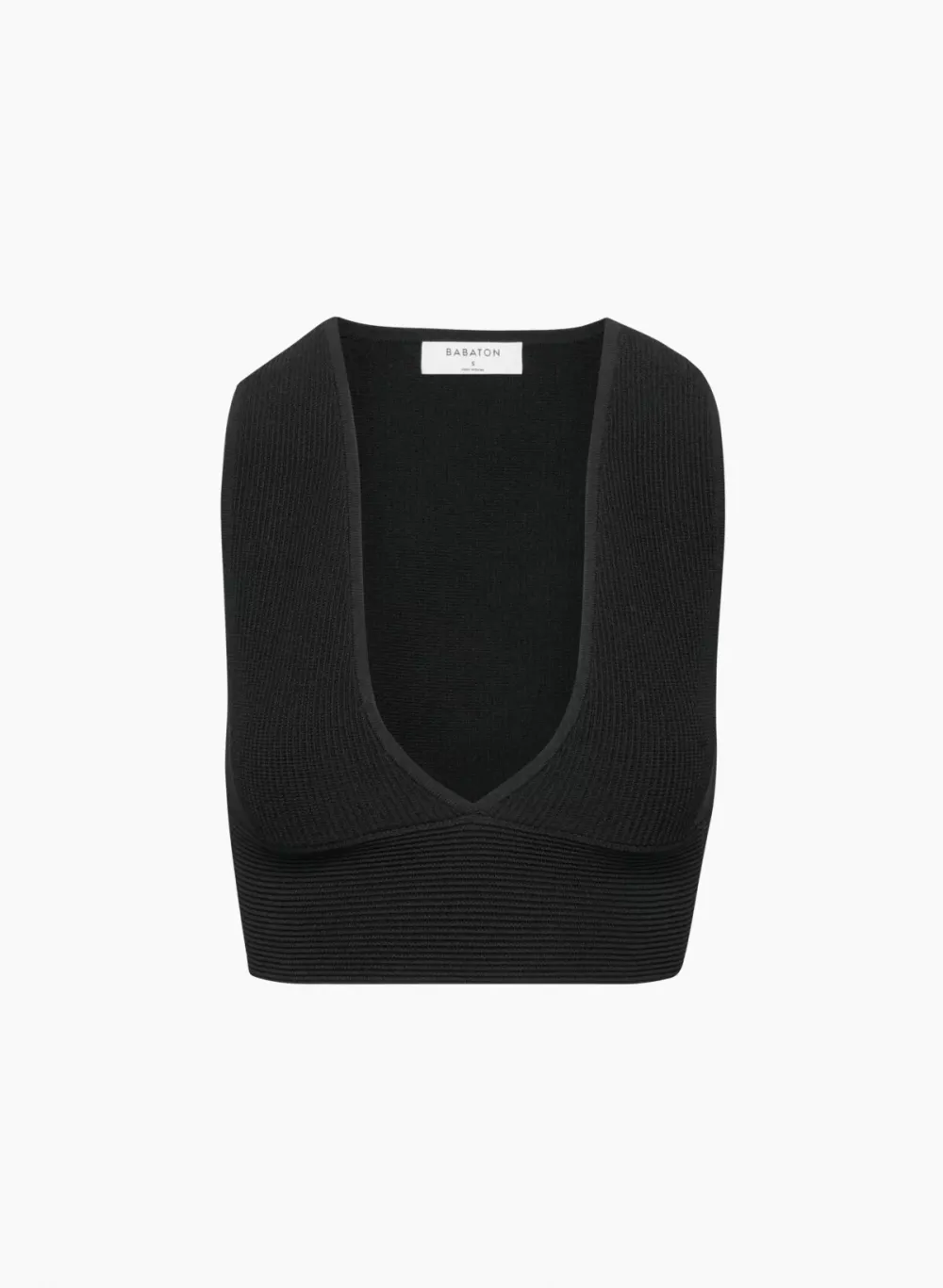 sculpt knit deep v tank