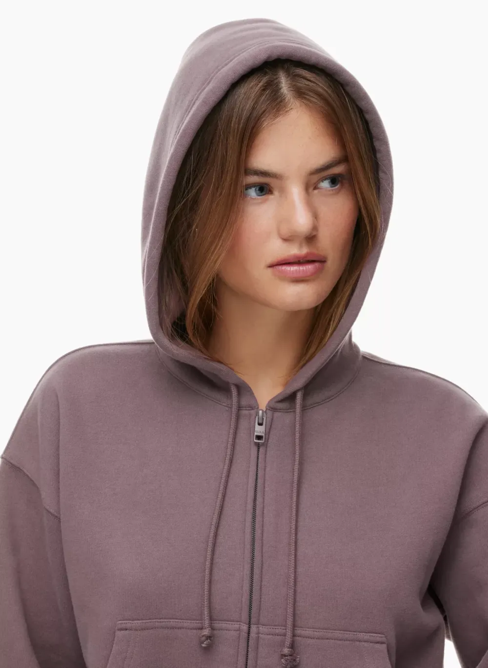 cozy fleece boyfriend boxy zip hoodie