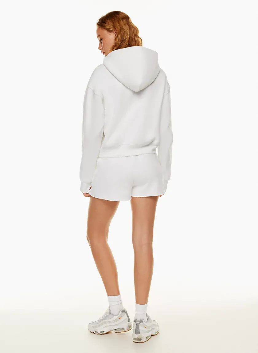 cozy fleece boyfriend boxy 1⁄2 zip hoodie