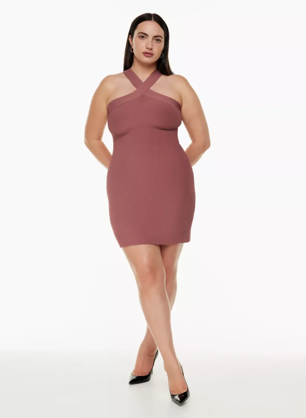 sculpt knit criss cross dress