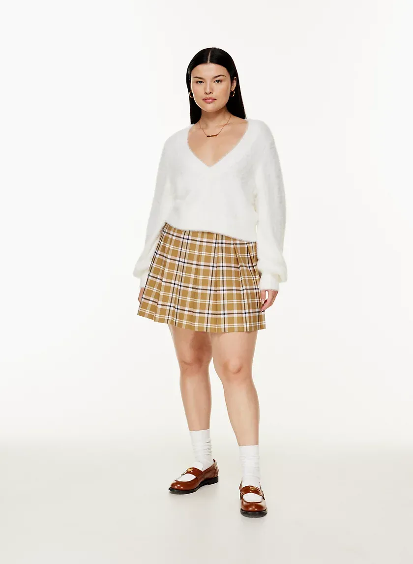 kitten v-neck sweater