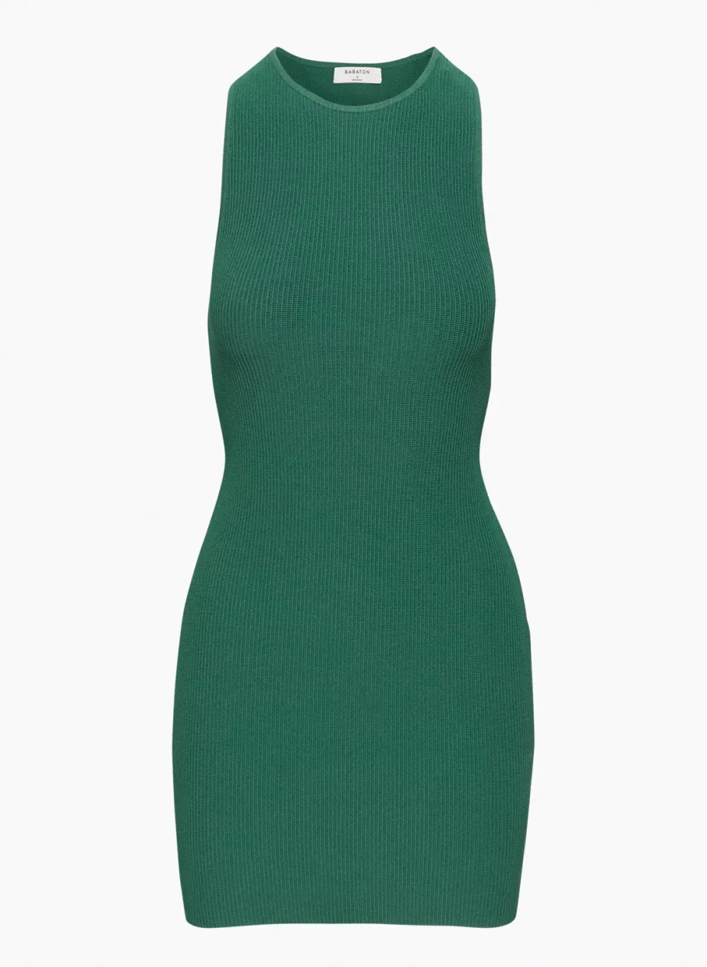 sculpt knit racer mini dress