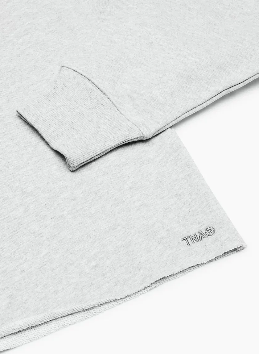 terry fleece mega 1⁄2 zip sweatshirt