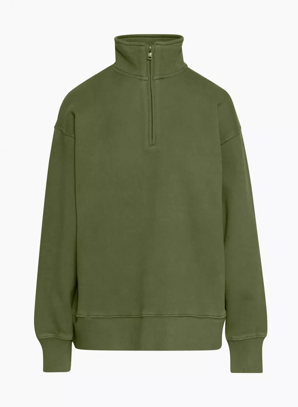 cozy fleece boyfriend 1/4 zip sweatshirt