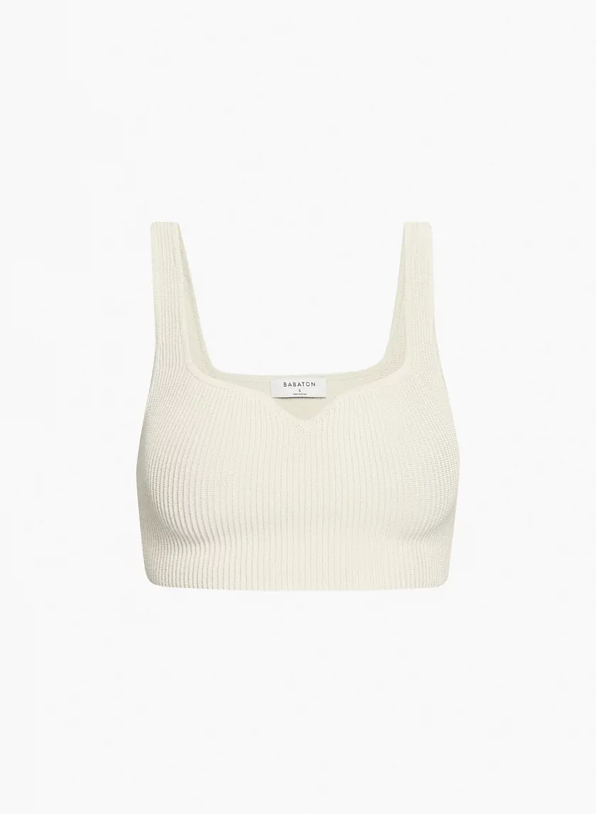 sculpt knit notch tank