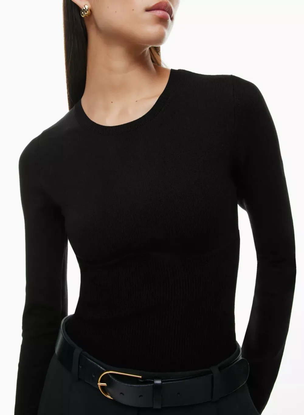 sculpt knit empire longsleeve