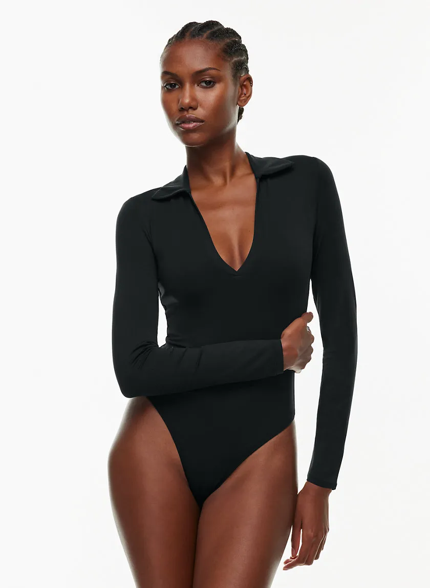 contour polo longsleeve bodysuit