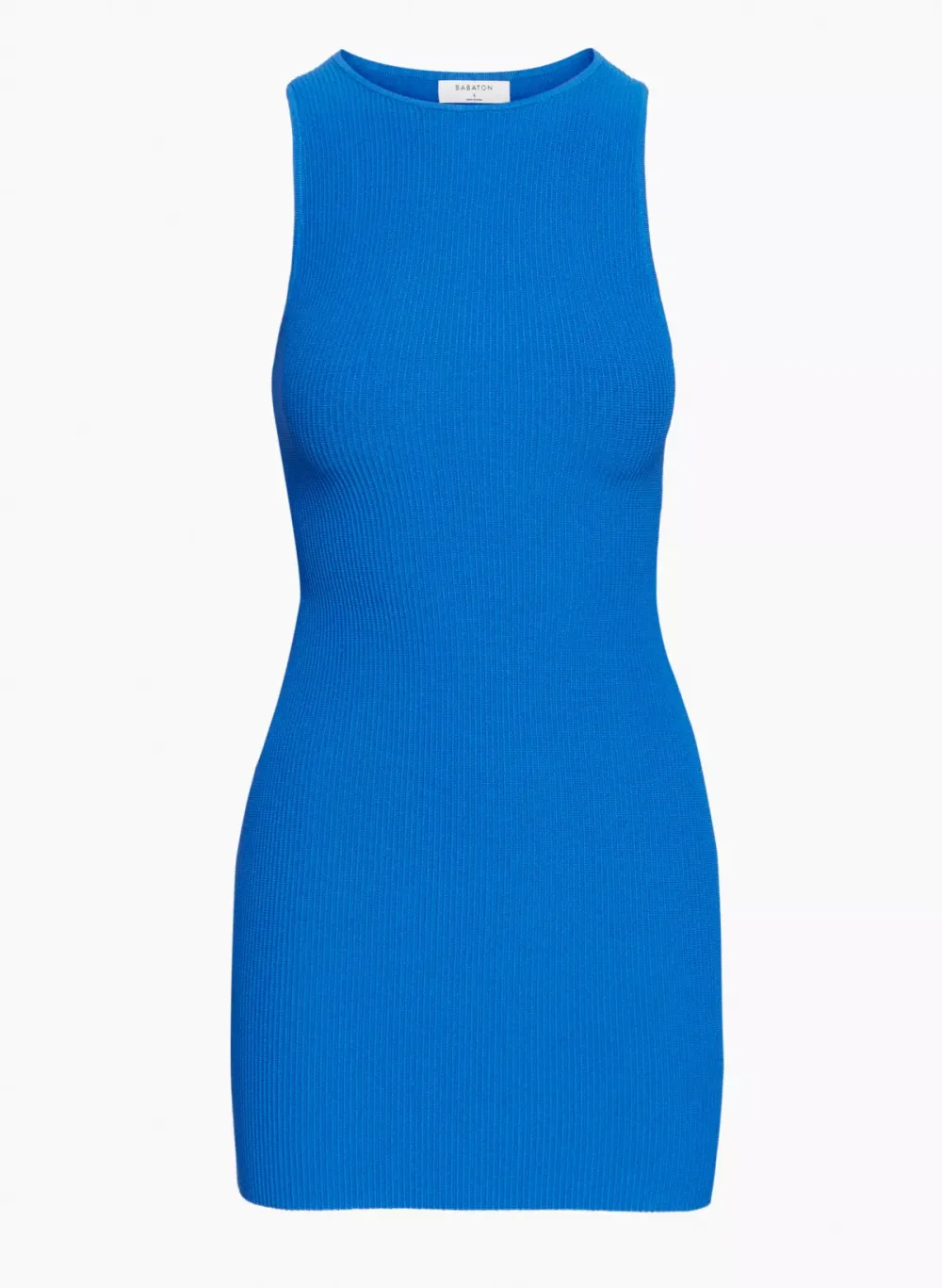 sculpt knit racer mini dress