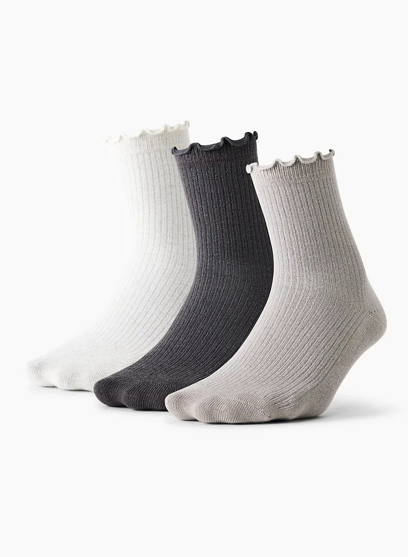 sugarplum crew sock 3-pack