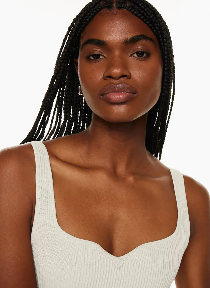 sculpt knit notch tank