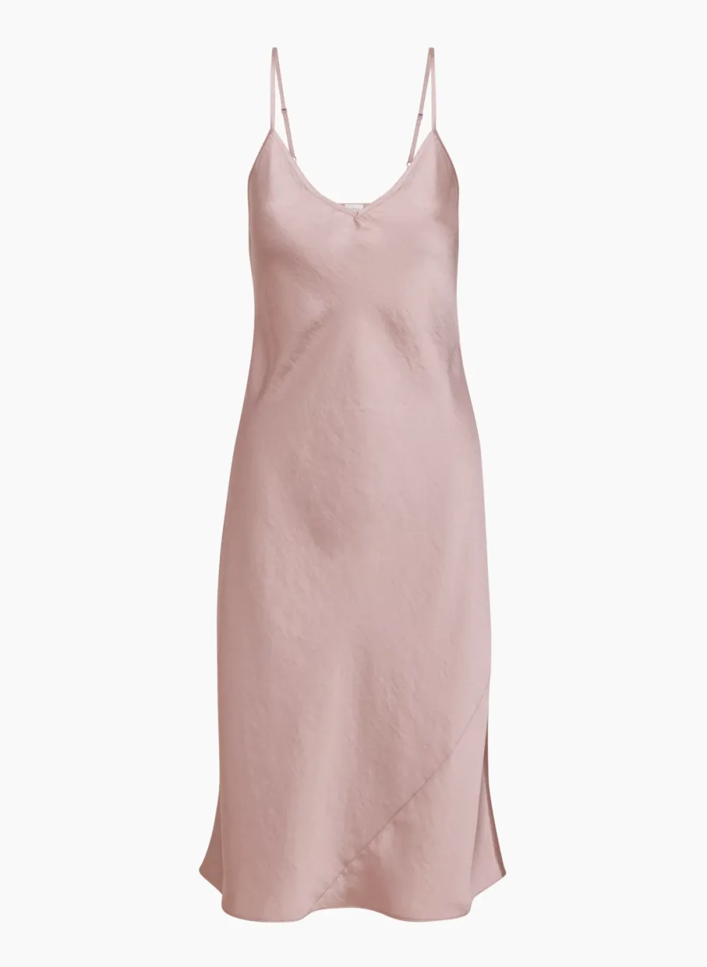 only slip satin midi dress