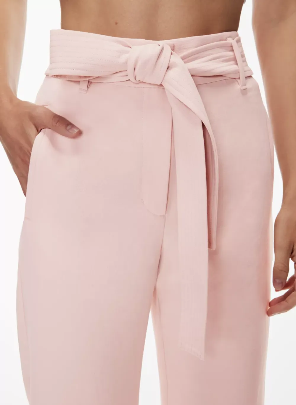 tie-front pant