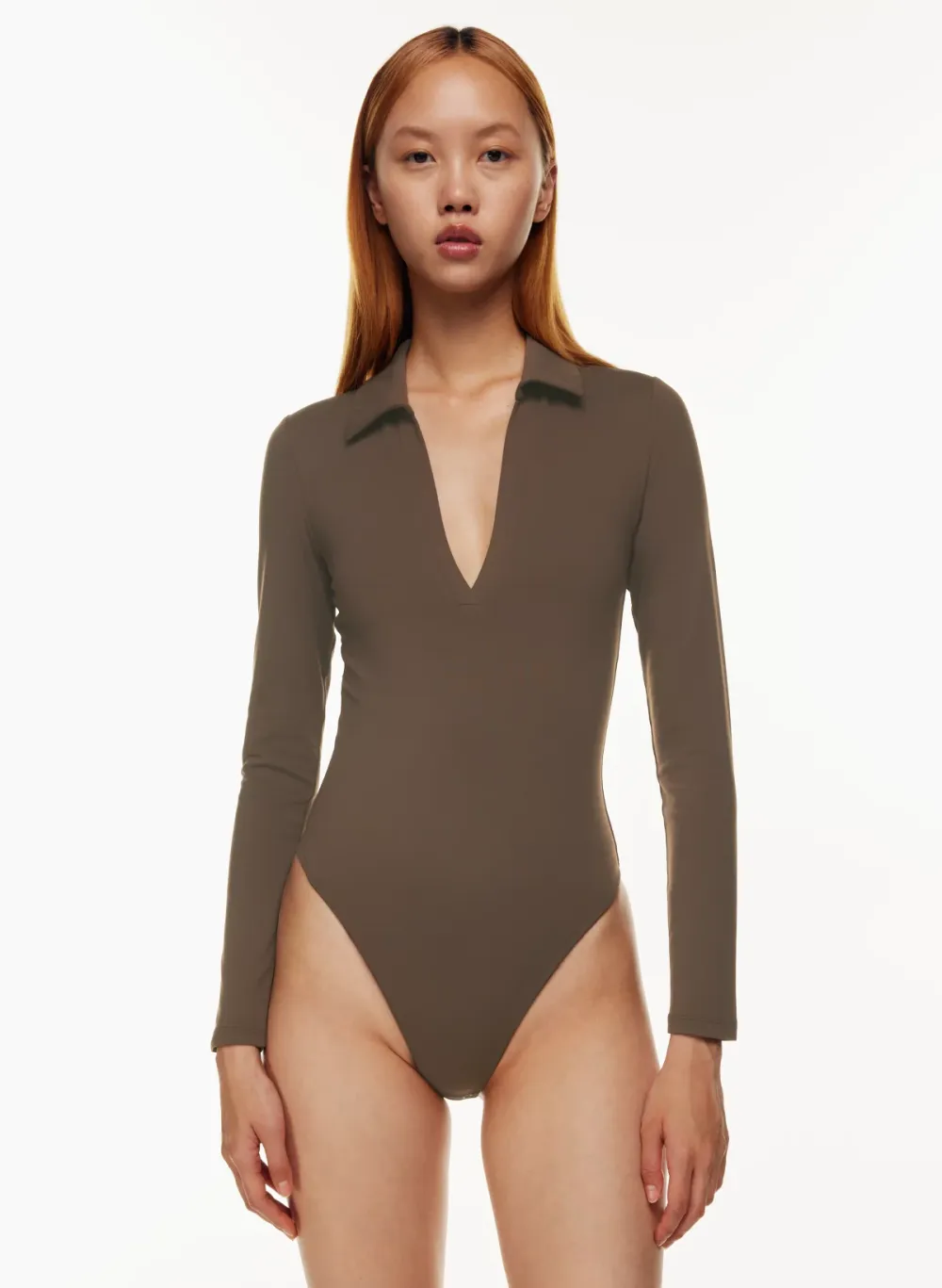 contour polo longsleeve bodysuit